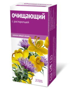 Очищающий чай с расторопшей