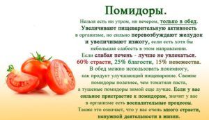 Польза и вред томатов