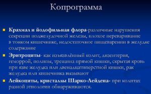 Копрограмма важный метод исследования