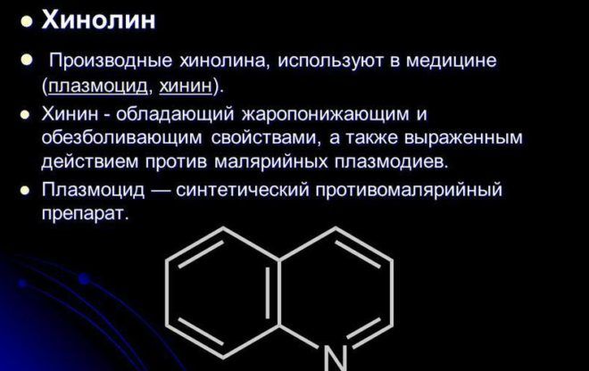 Производные хинолина